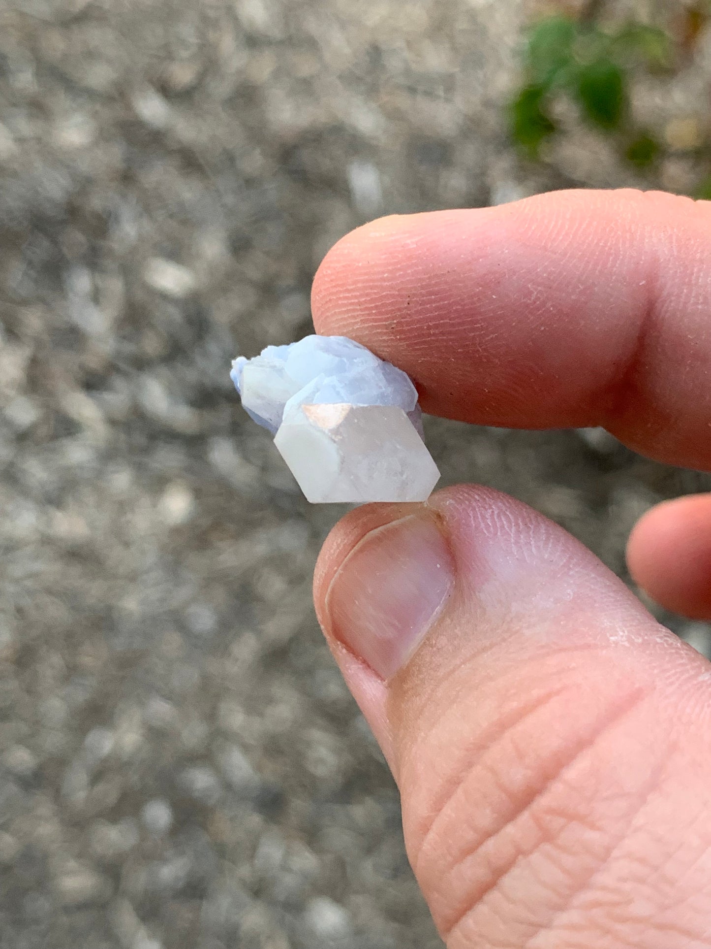 Dumortierite and Quartz Crystal Bahia Brazil Mineral Specimen