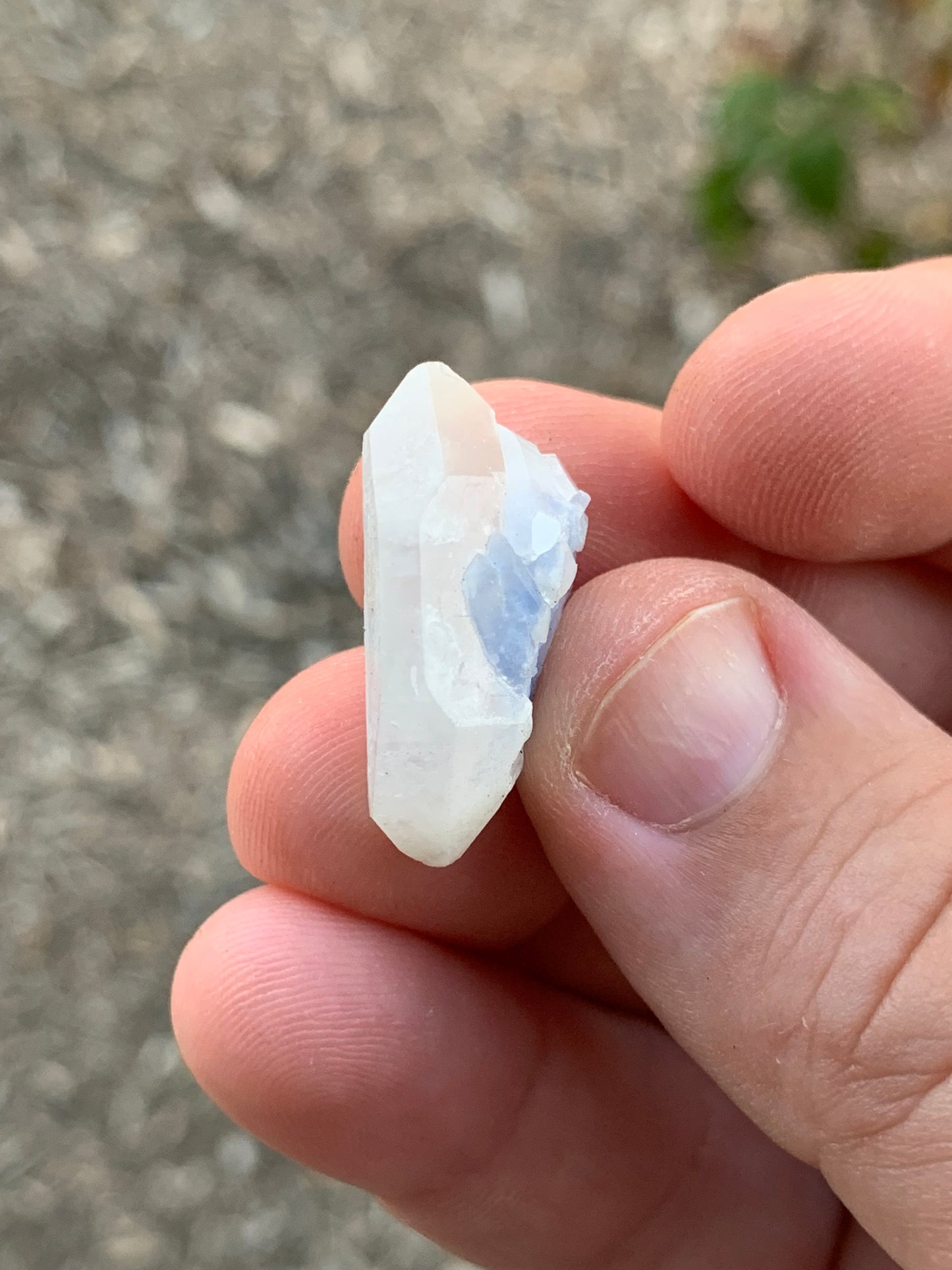 Dumortierite and Quartz Crystal Bahia Brazil Mineral Specimen