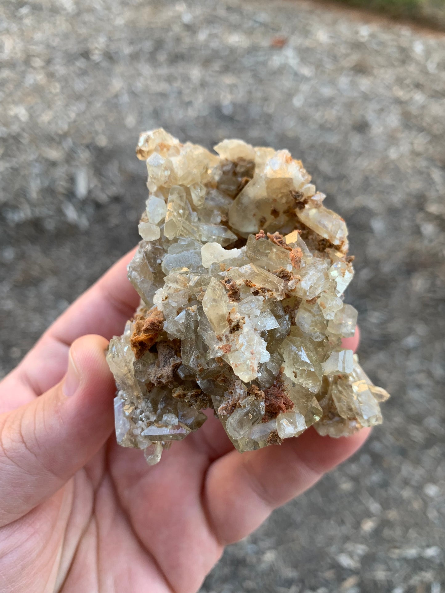 Honey Yellow Barite Cluster Elko County Nevada Mineral Specimen