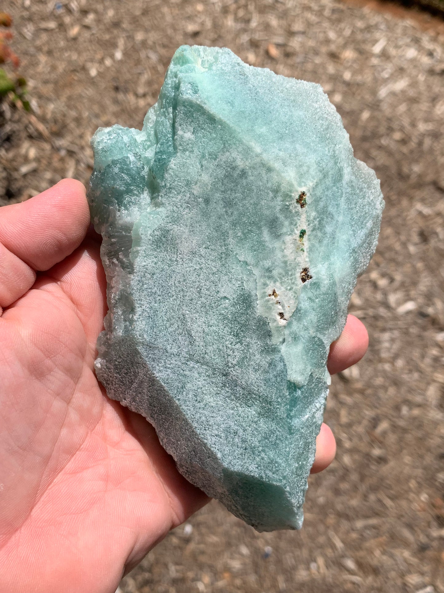 Blue Aragonite China Mineral Specimen