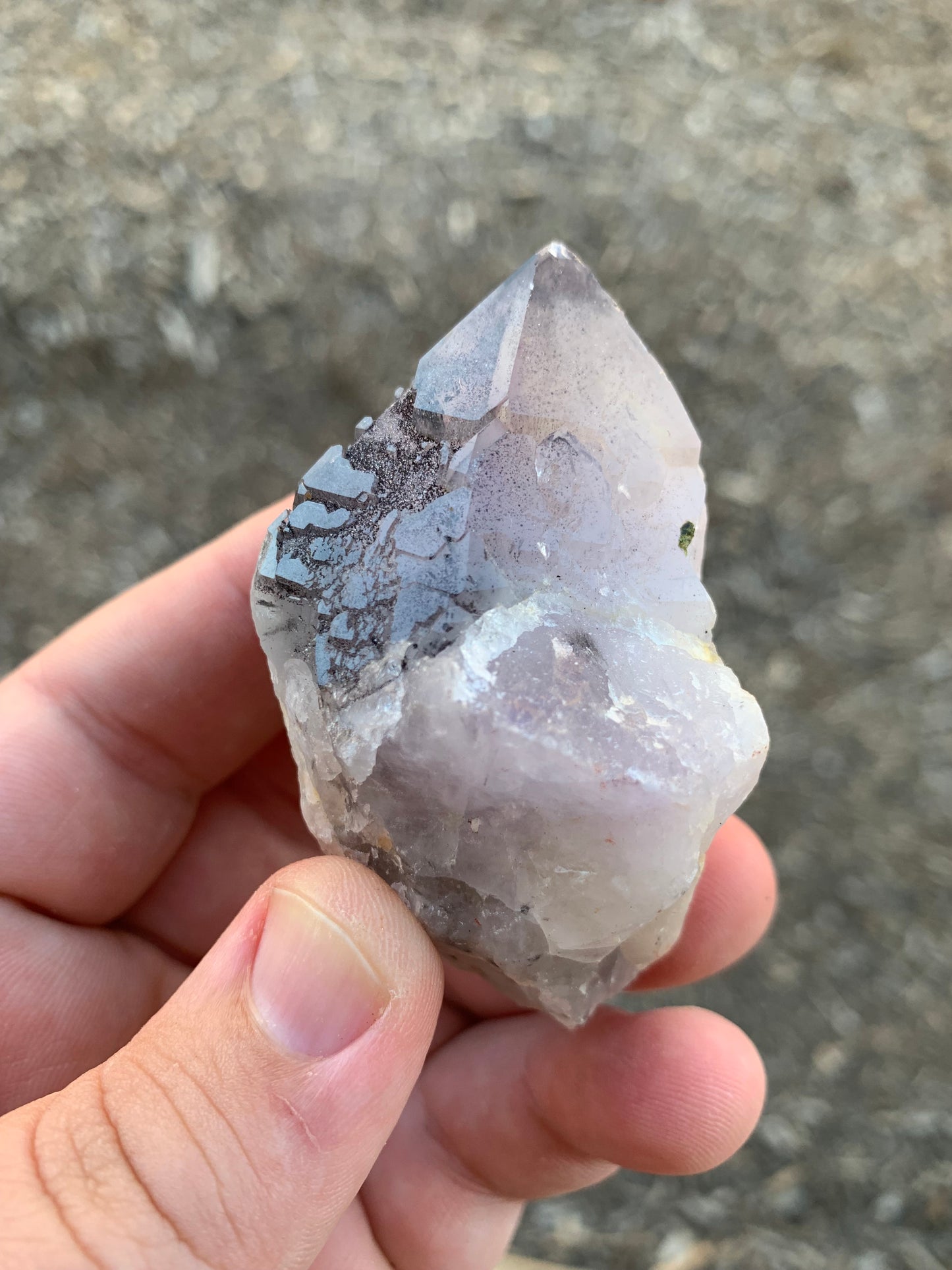 Hematite Amethyst Quartz Cluster Chinese Mineral Specimen