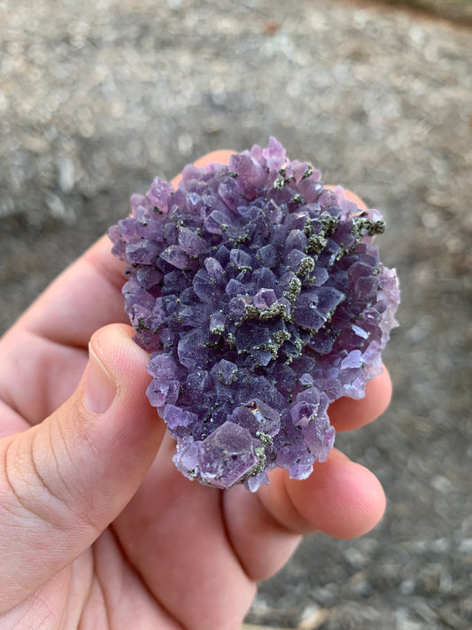 Chala Mine Pyrite and Amethyst Cluster Bulgarian Mineral Specimen