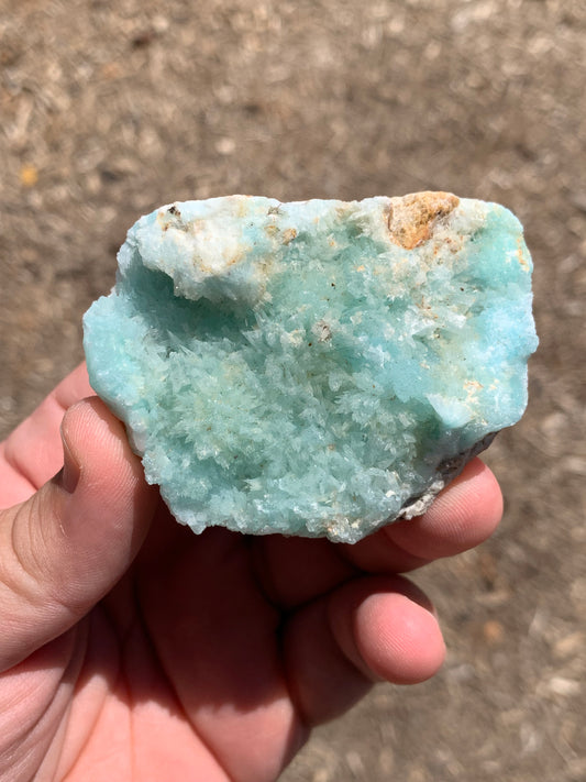 Blue Aragonite China Mineral Specimen