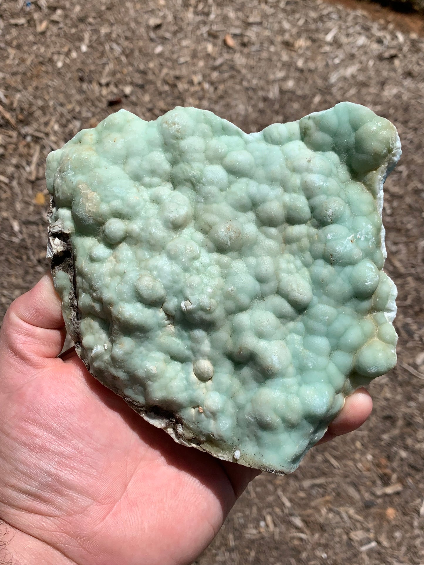 Blue Aragonite China Mineral Specimen