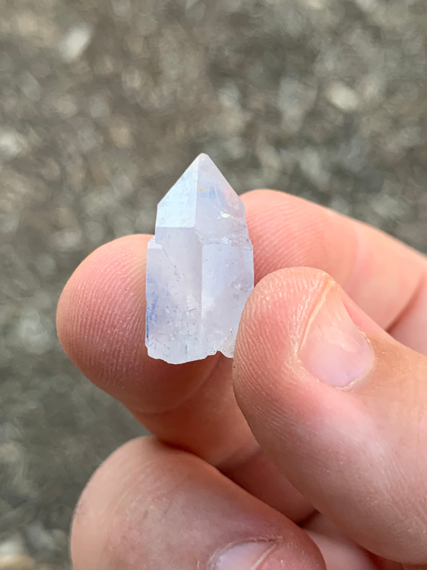 Dumortierite and Quartz Crystal Bahia Brazil Mineral Specimen