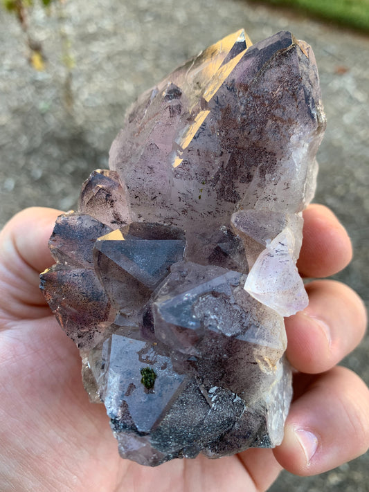 Hematite Amethyst Quartz Cluster Chinese Mineral Specimen