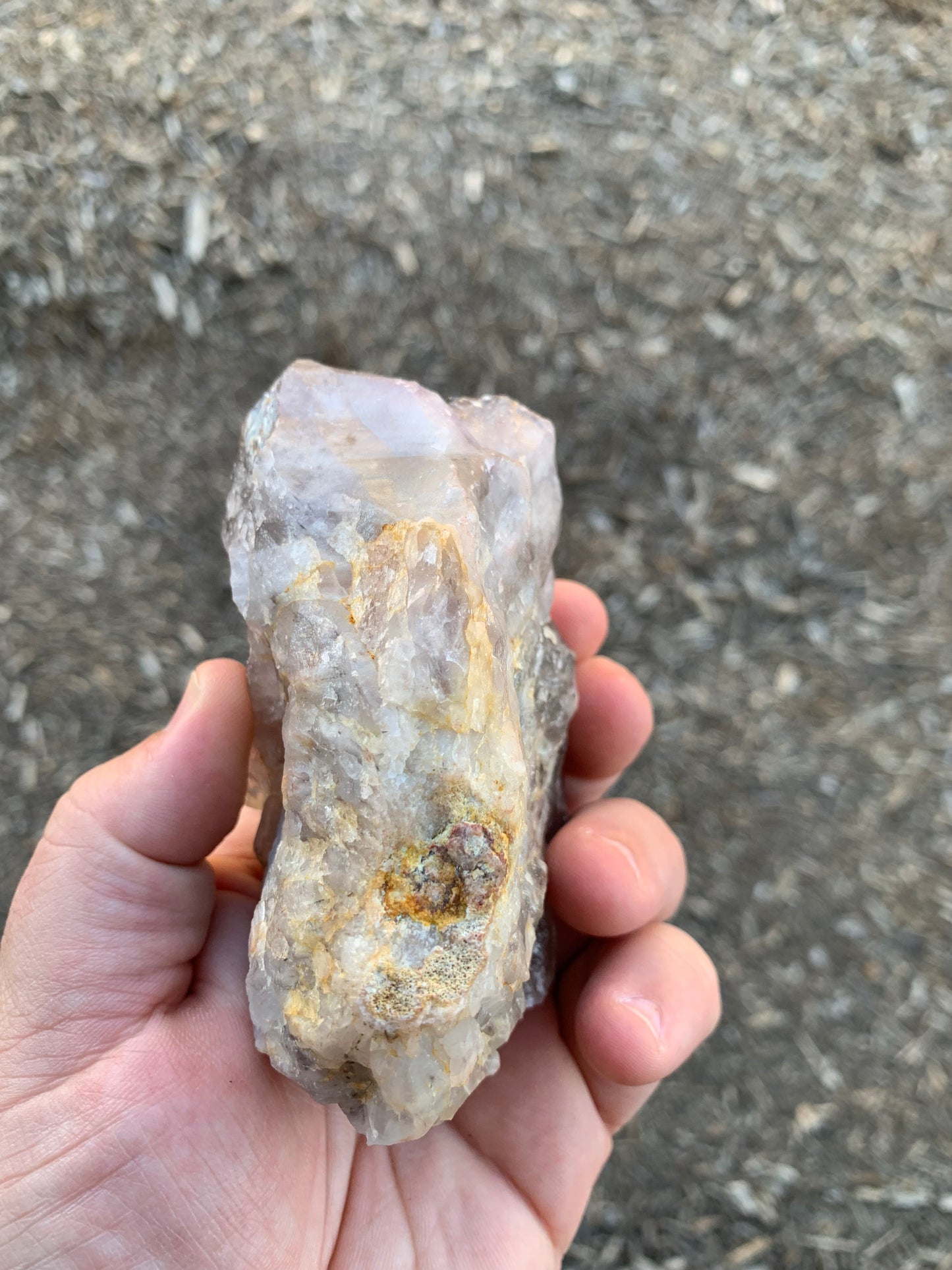 Hematite Amethyst Quartz Cluster Chinese Mineral Specimen