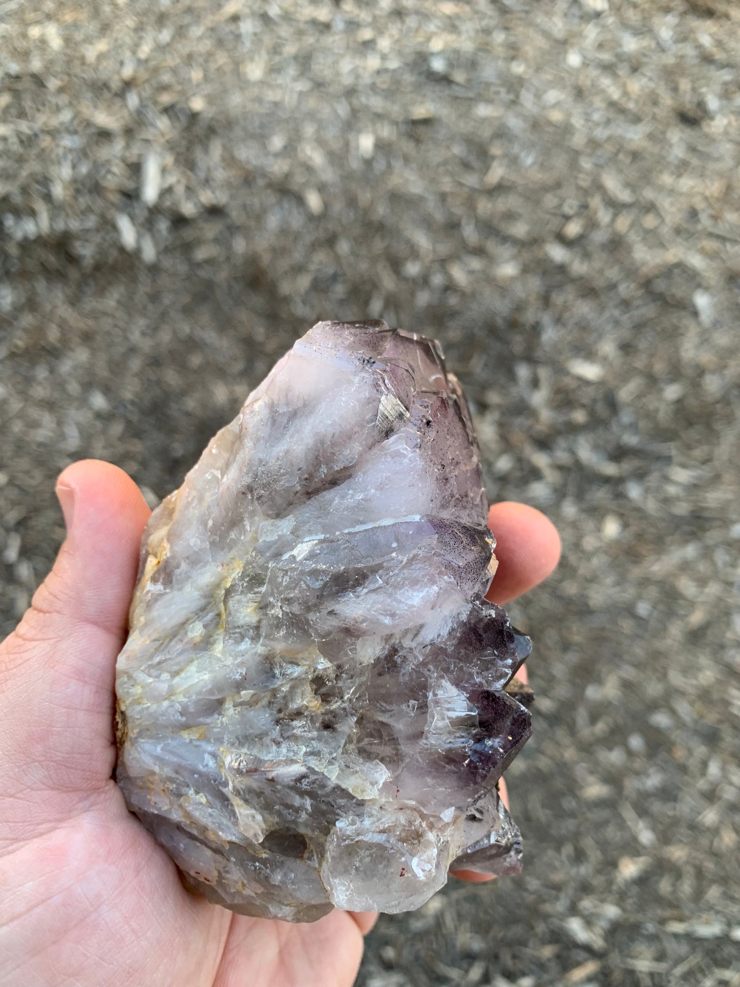 Hematite Amethyst Quartz Cluster Chinese Mineral Specimen