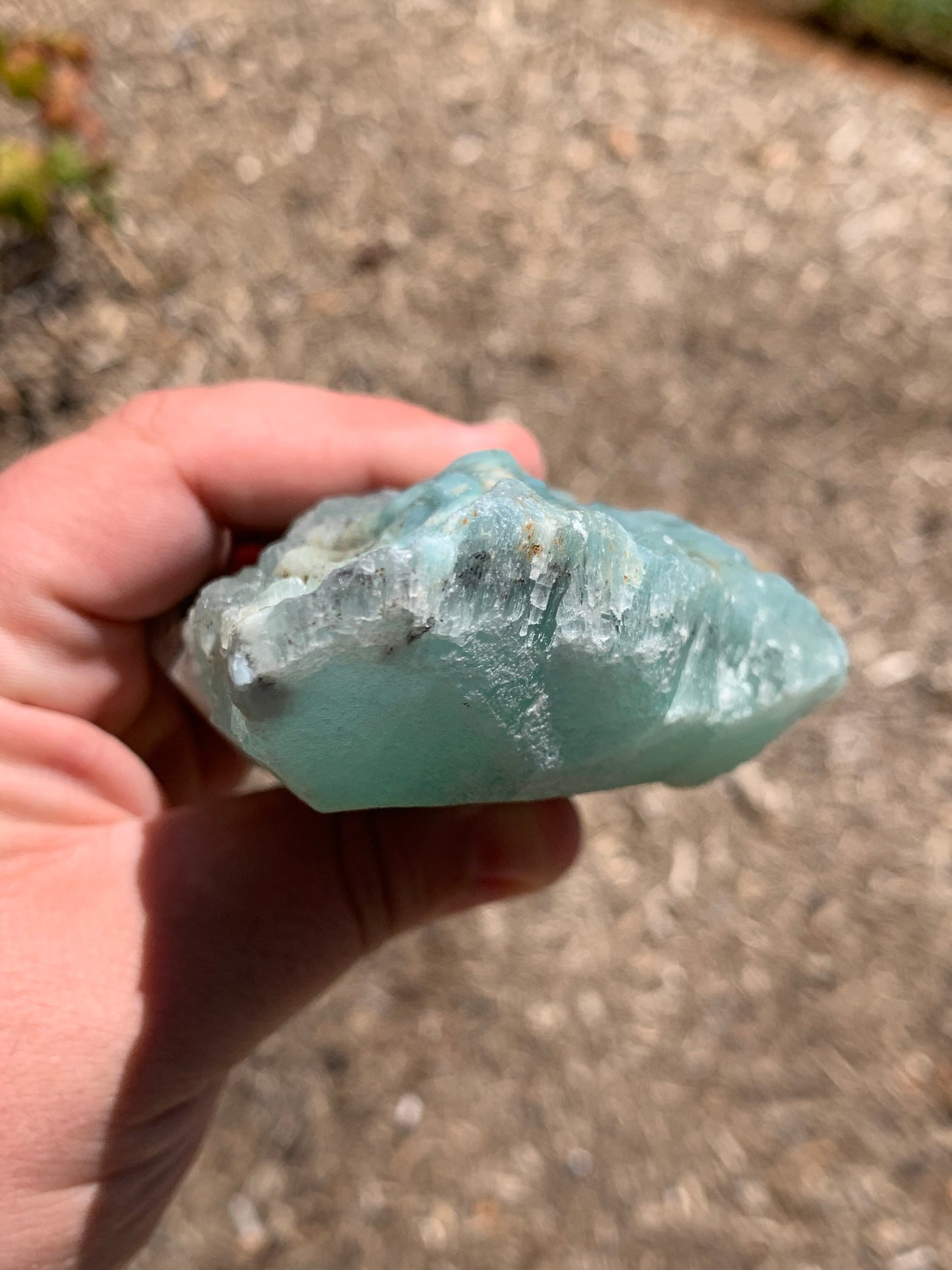 Blue Aragonite China Mineral Specimen