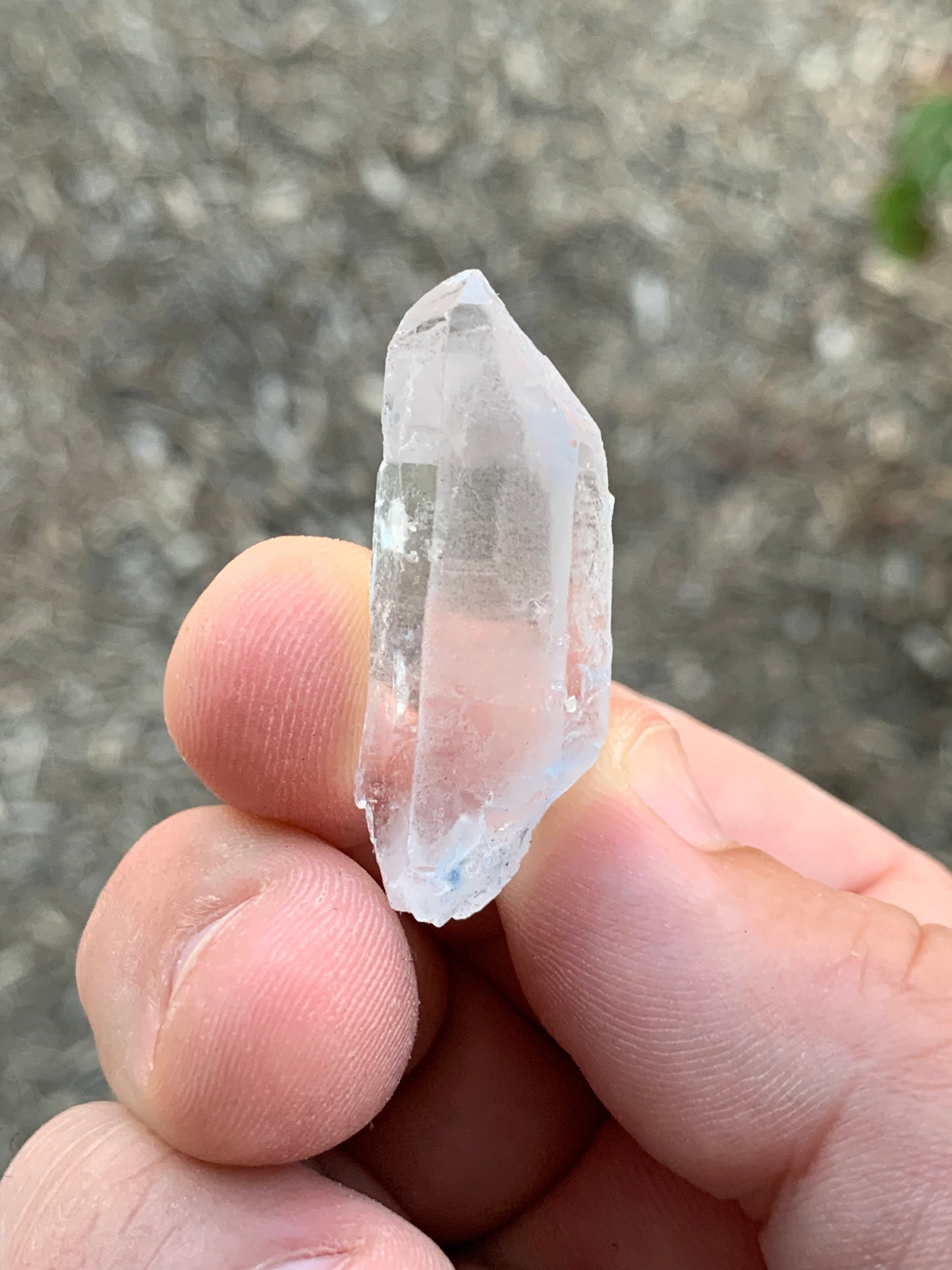 Dumortierite and Quartz Crystal Bahia Brazil Mineral Specimen