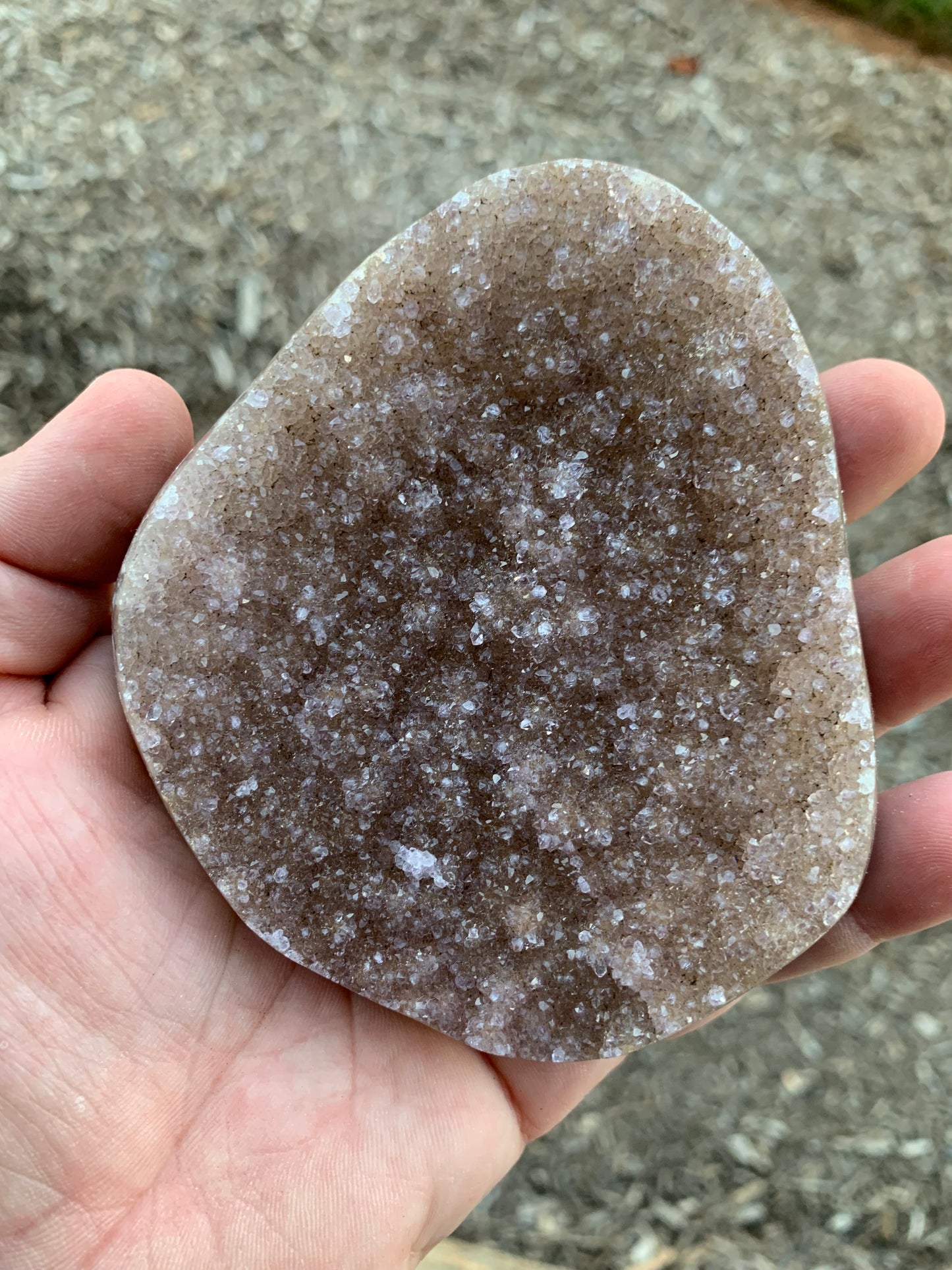 Amethyst Polished Agate Base Uruguay Mineral Specimen