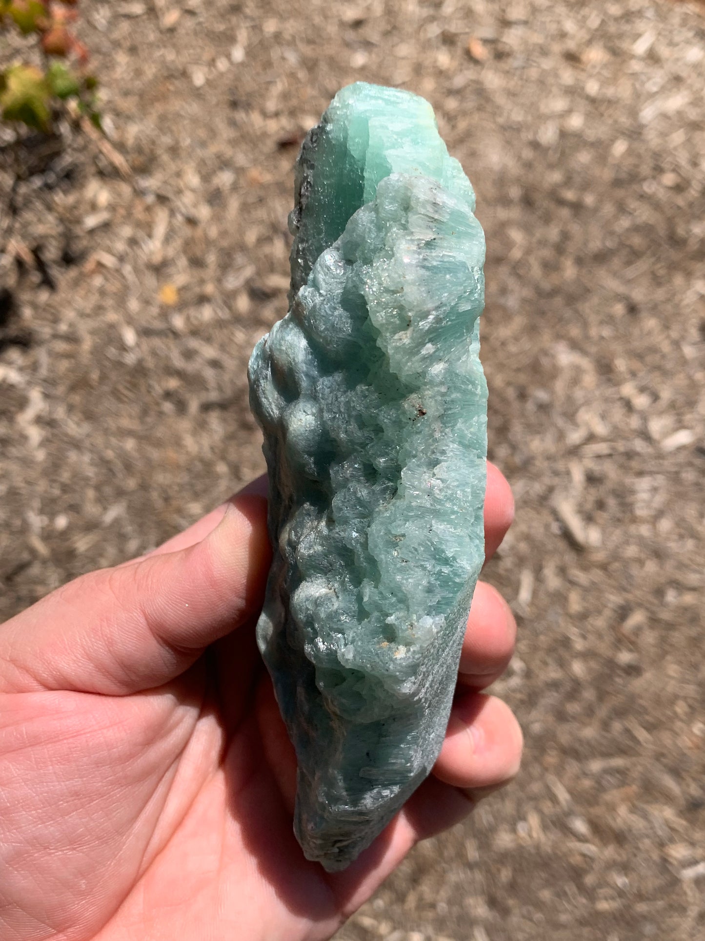 Blue Aragonite China Mineral Specimen