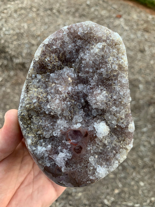 Amethyst Polished Agate Base Uruguay Mineral Specimen