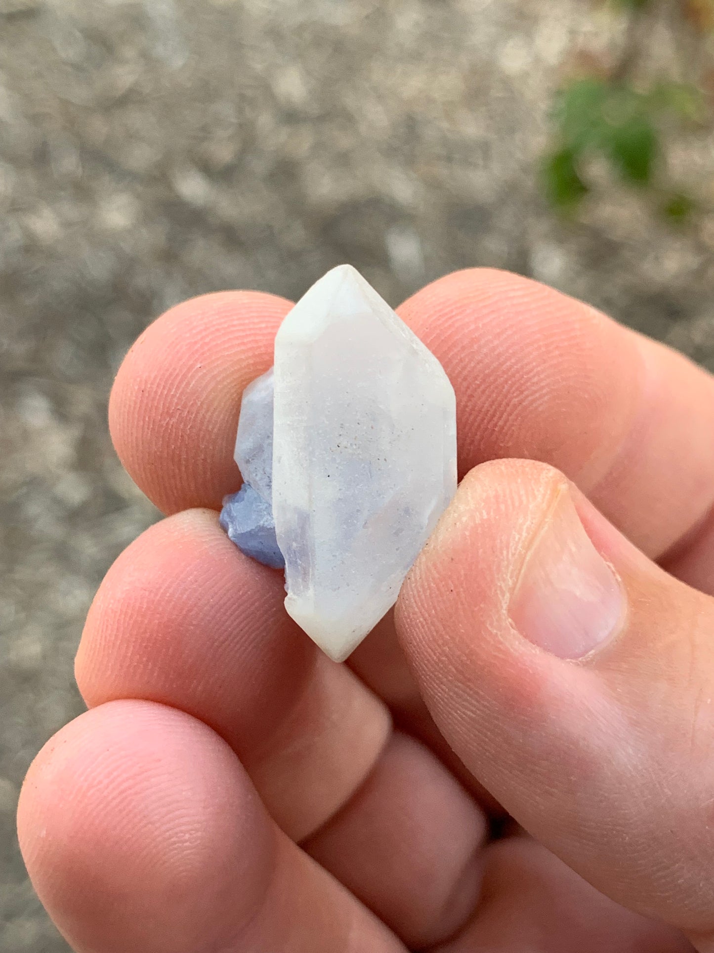 Dumortierite and Quartz Crystal Bahia Brazil Mineral Specimen