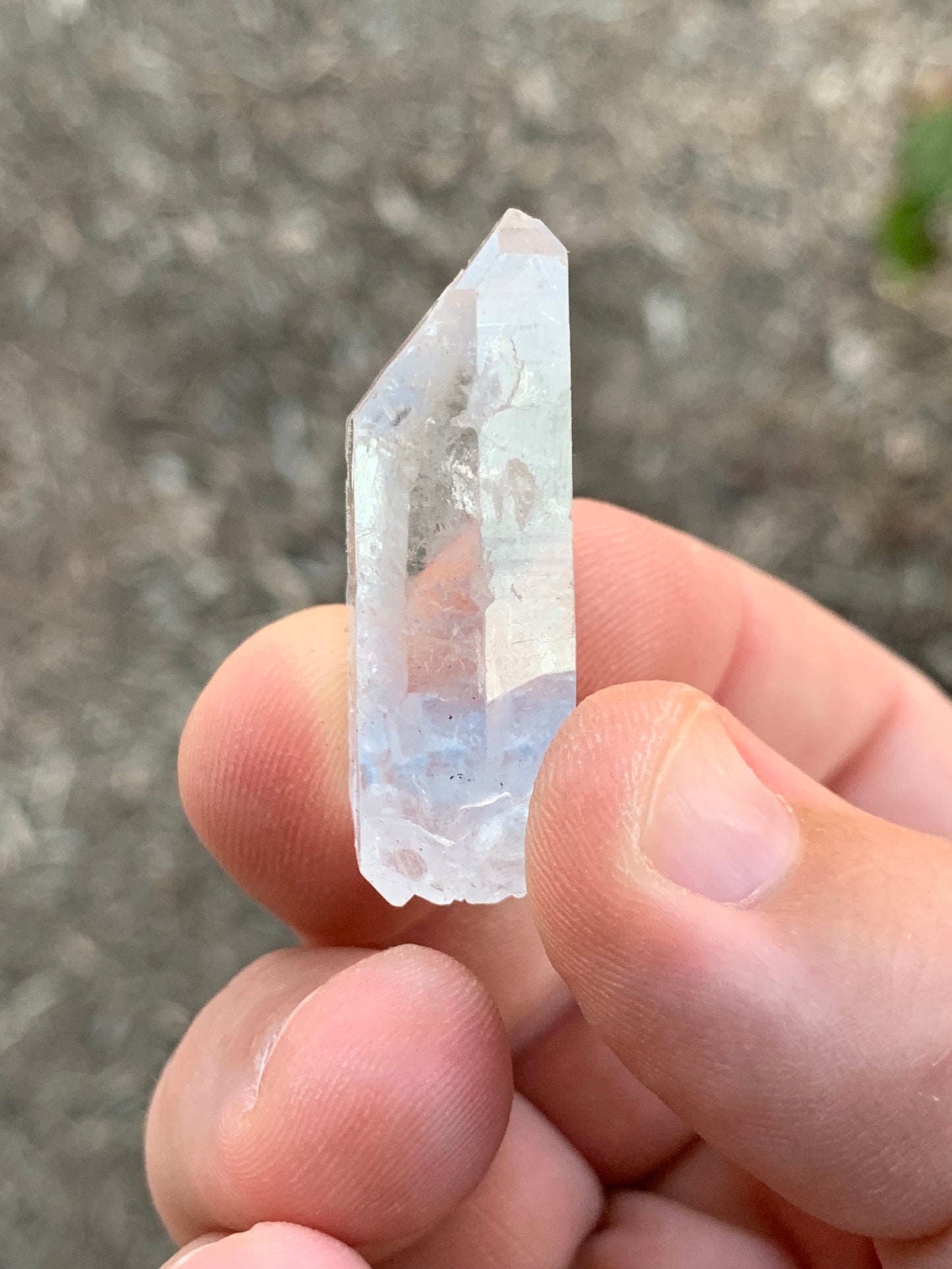 Dumortierite and Quartz Crystal Bahia Brazil Mineral Specimen