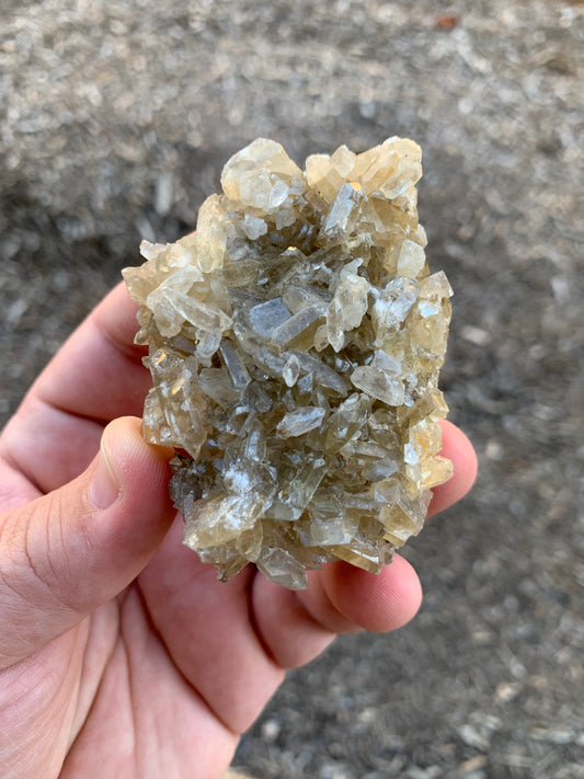 Honey Yellow Barite Cluster Elko County Nevada Mineral Specimen