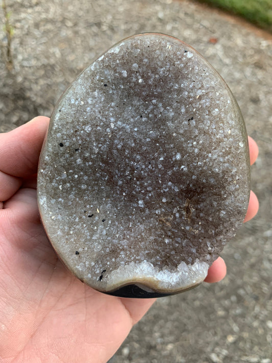 Amethyst Polished Agate Base Uruguay Mineral Specimen