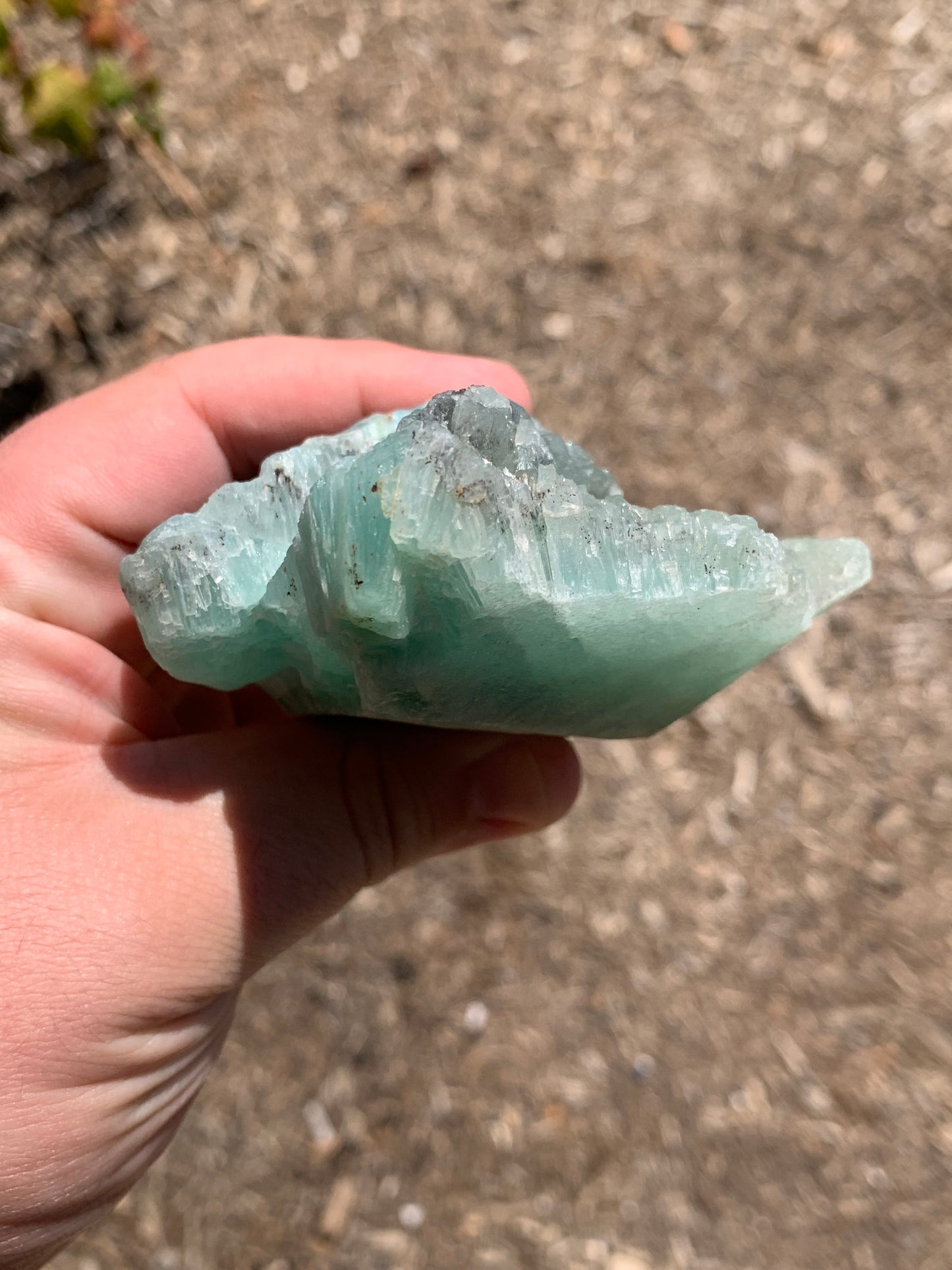 Blue Aragonite China Mineral Specimen