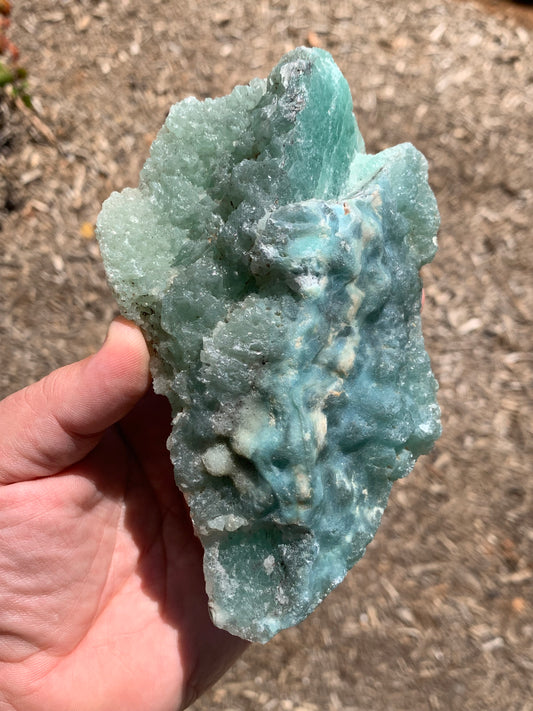 Blue Aragonite China Mineral Specimen