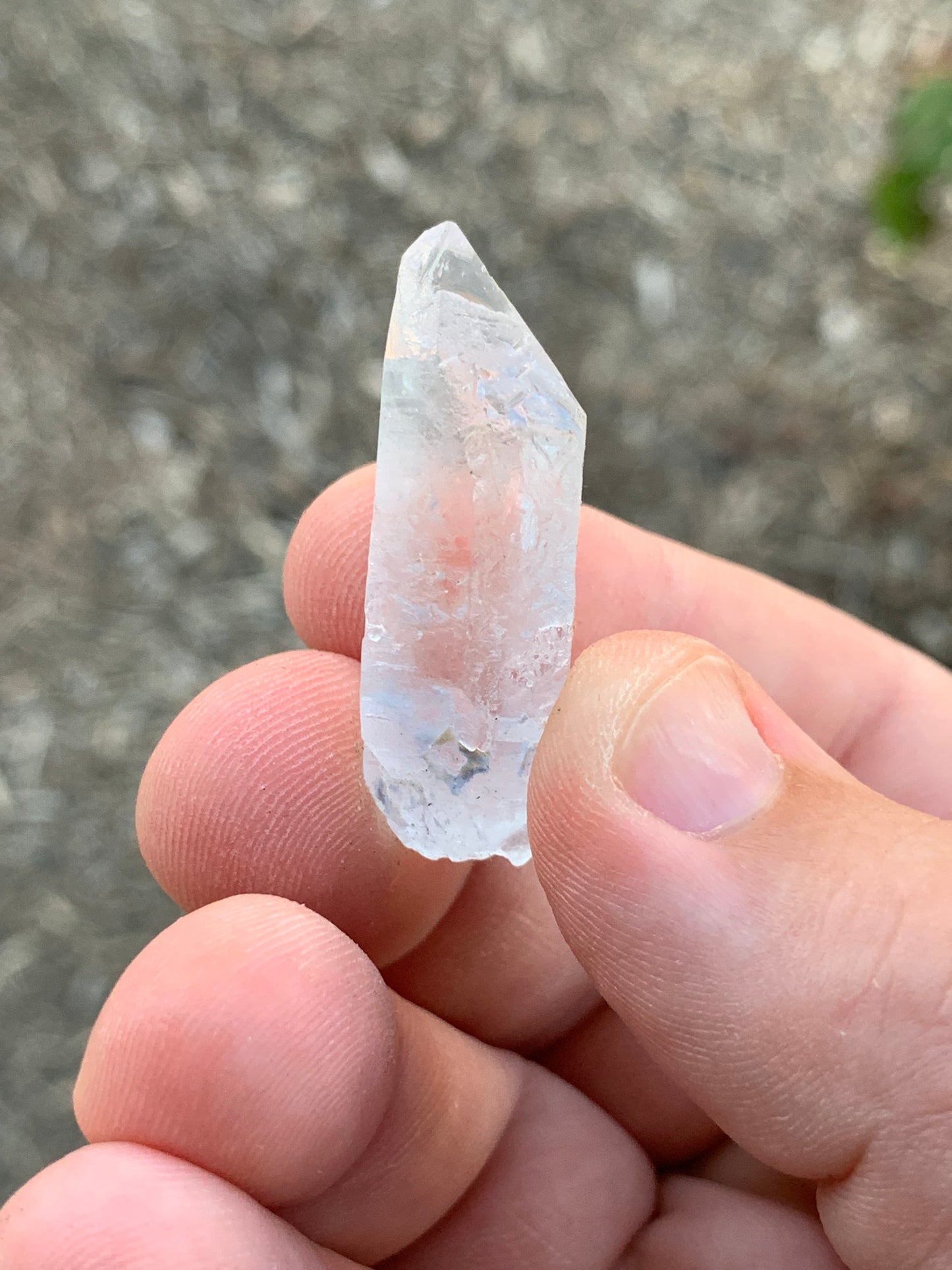 Dumortierite and Quartz Crystal Bahia Brazil Mineral Specimen