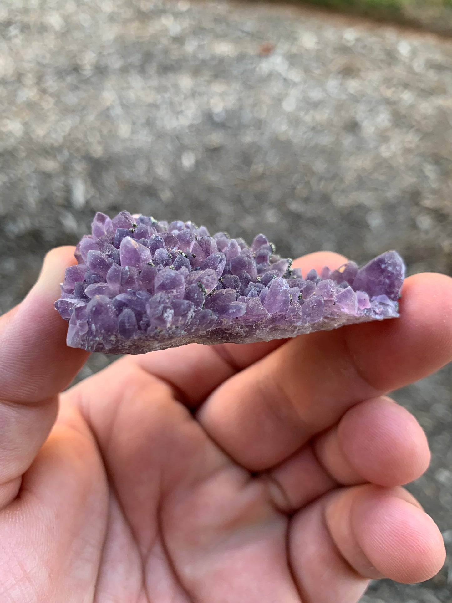 Chala Mine Pyrite and Amethyst Cluster Bulgarian Mineral Specimen