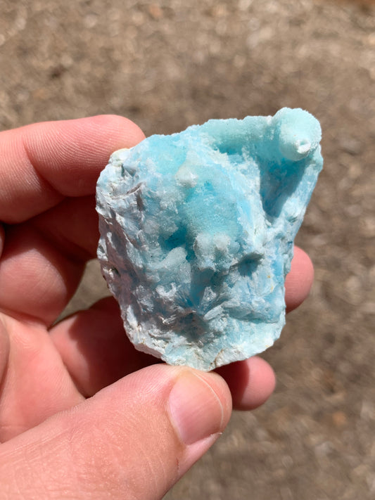 Blue Aragonite China Mineral Specimen