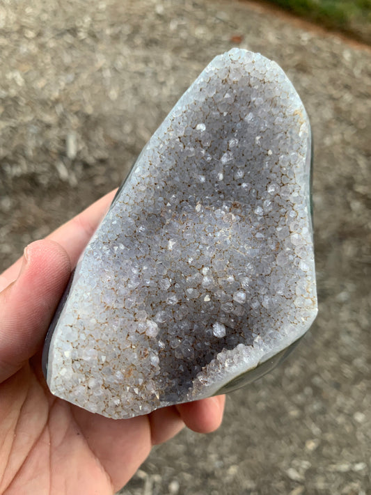 Amethyst Polished Agate Base Uruguay Mineral Specimen