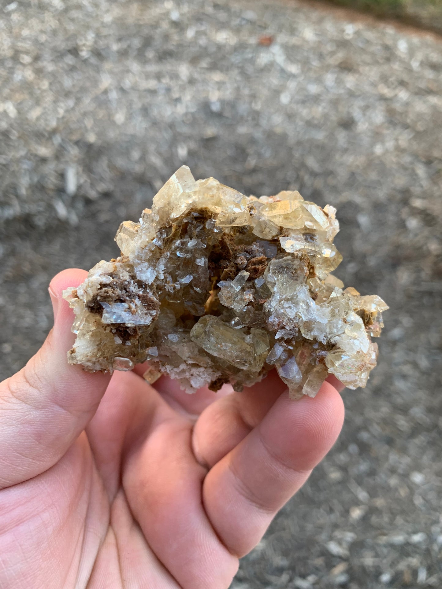 Honey Yellow Barite Cluster Elko County Nevada Mineral Specimen