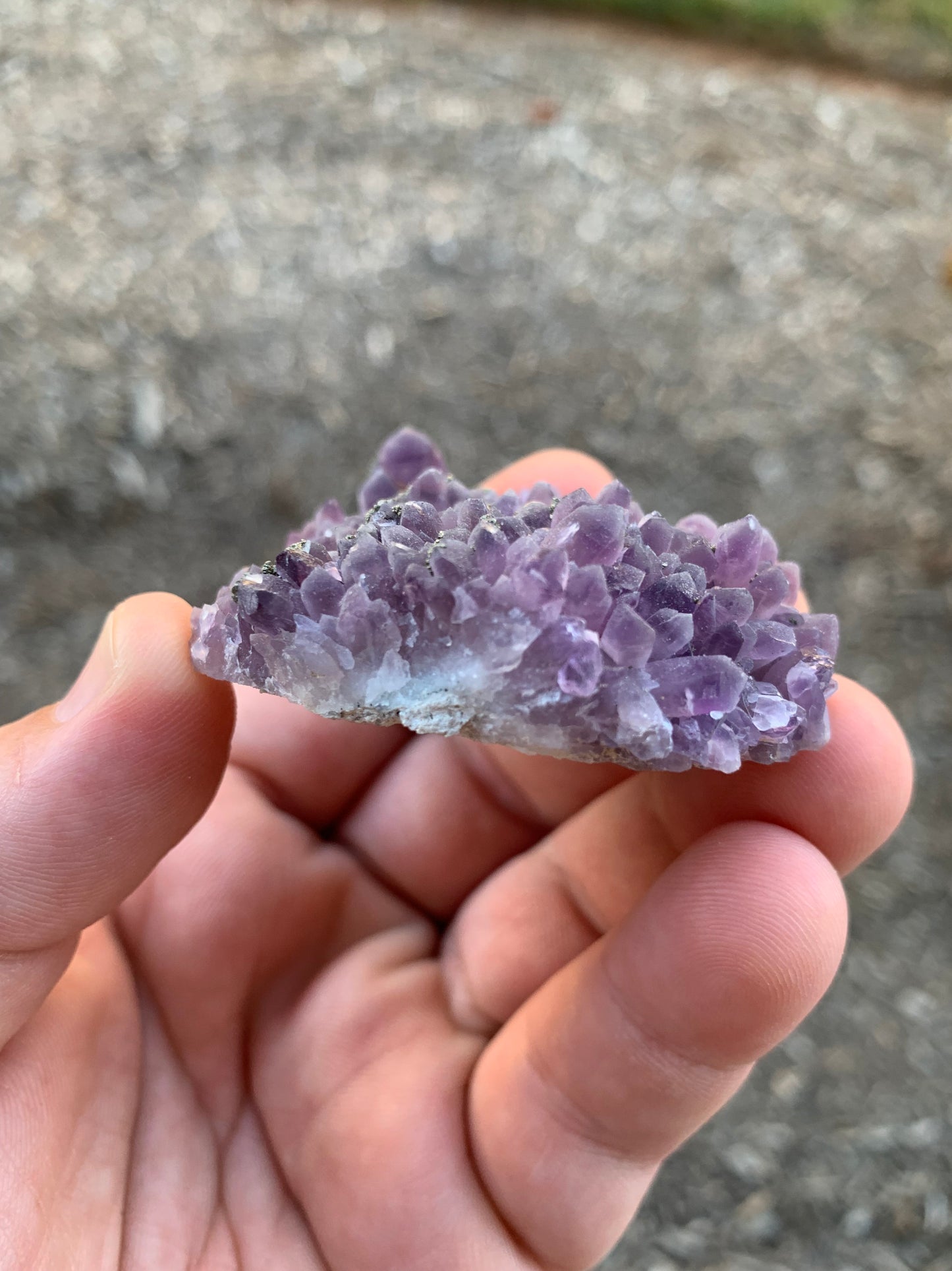 Chala Mine Pyrite and Amethyst Cluster Bulgarian Mineral Specimen