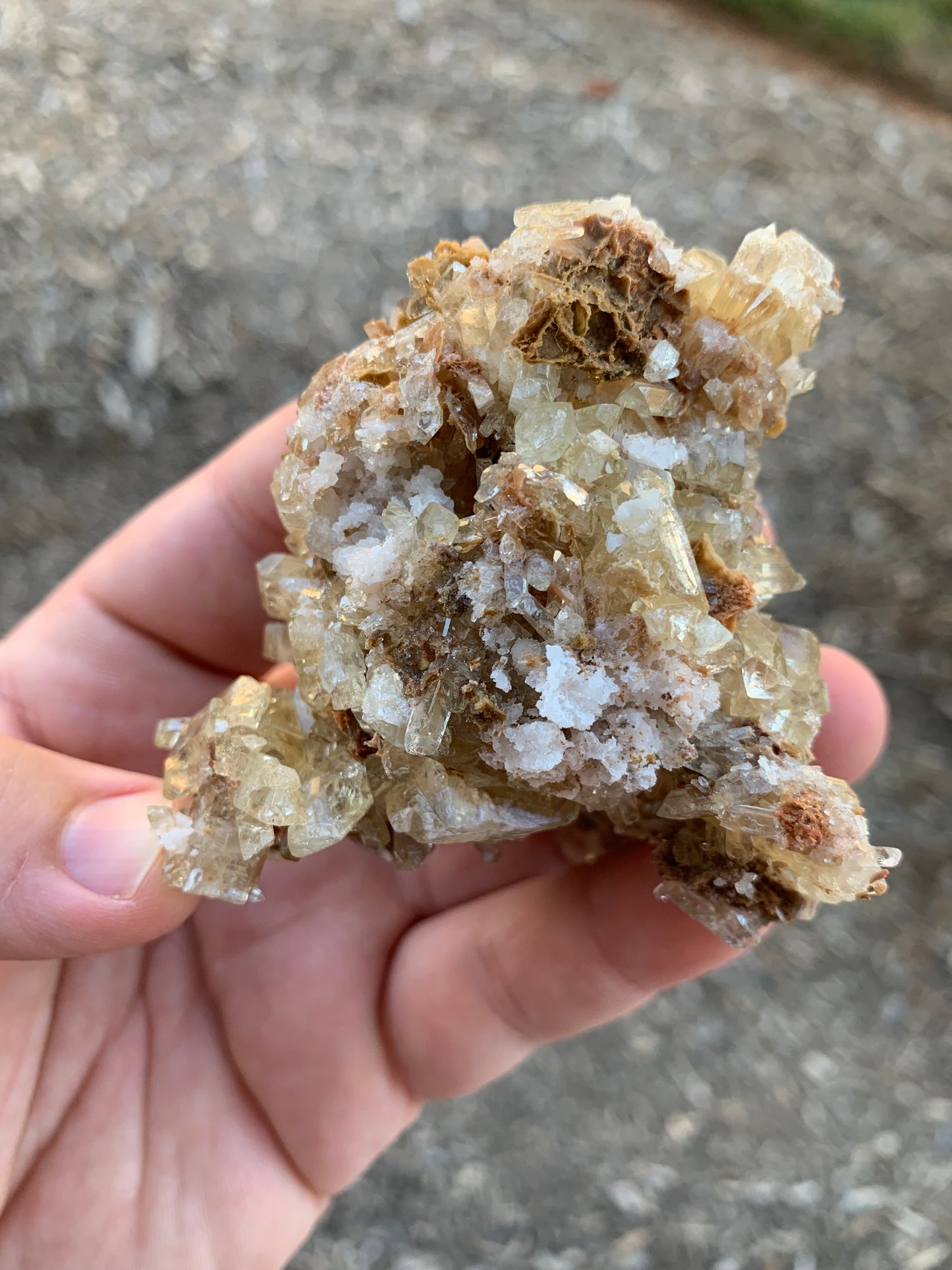 Honey Yellow Barite Cluster Elko County Nevada Mineral Specimen